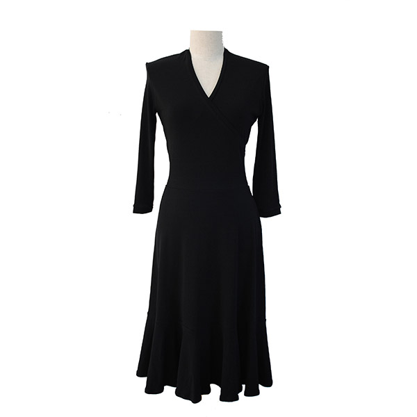 Ash Dress with Sleeves in Black – Zilpah Tart