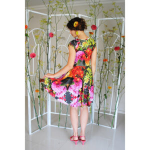 jersey floral dress