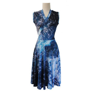 Zilpah ocean print dress