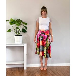 Wildflower Print Skirt