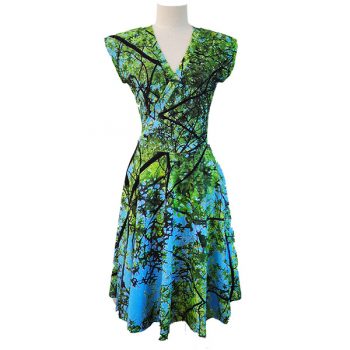 Tree Print Dress
