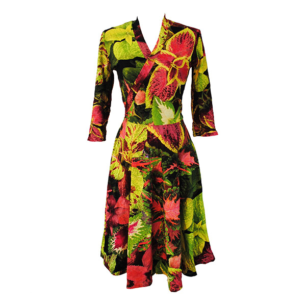 Bamboo Winter Cross Front Dress in Mayana Print – Zilpah Tart