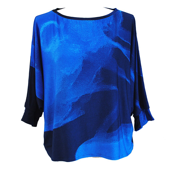 Bamboo Wing Sleeve Top in Jellyfish Print – Zilpah Tart
