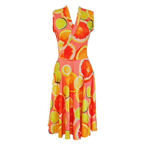 Zilpah Dress in Citrus Print – Zilpah Tart