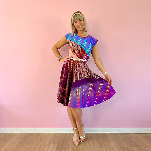 Bamboo T-shirt Dress in The Reef Eye Print – Zilpah Tart